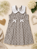 Leaf Print Bow Dress